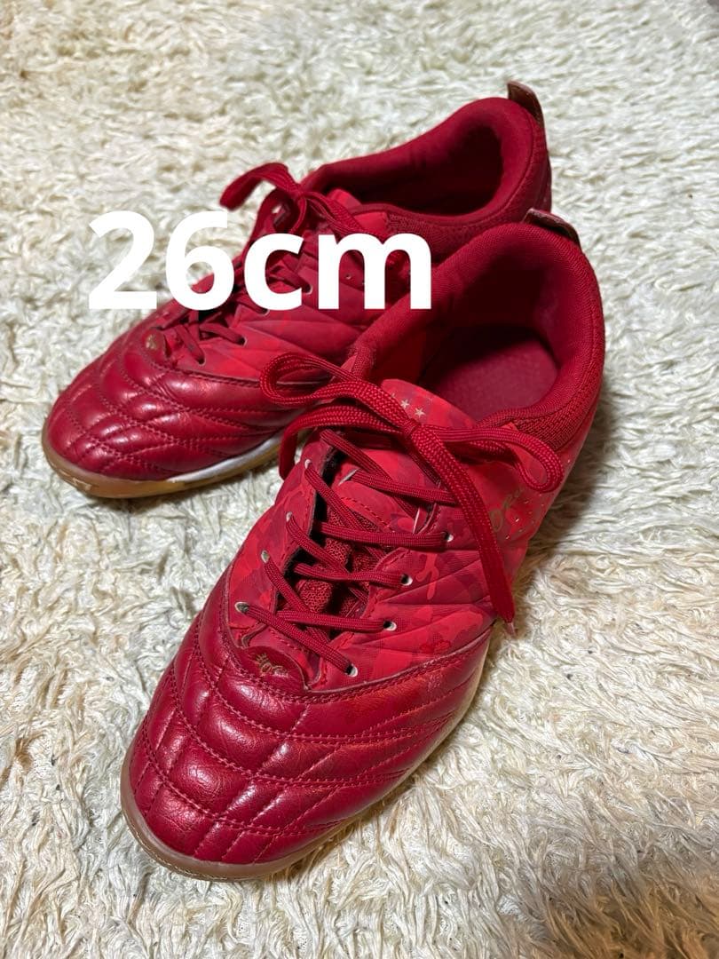 ATHLETA アスレタ フットサルシューズ 赤　26