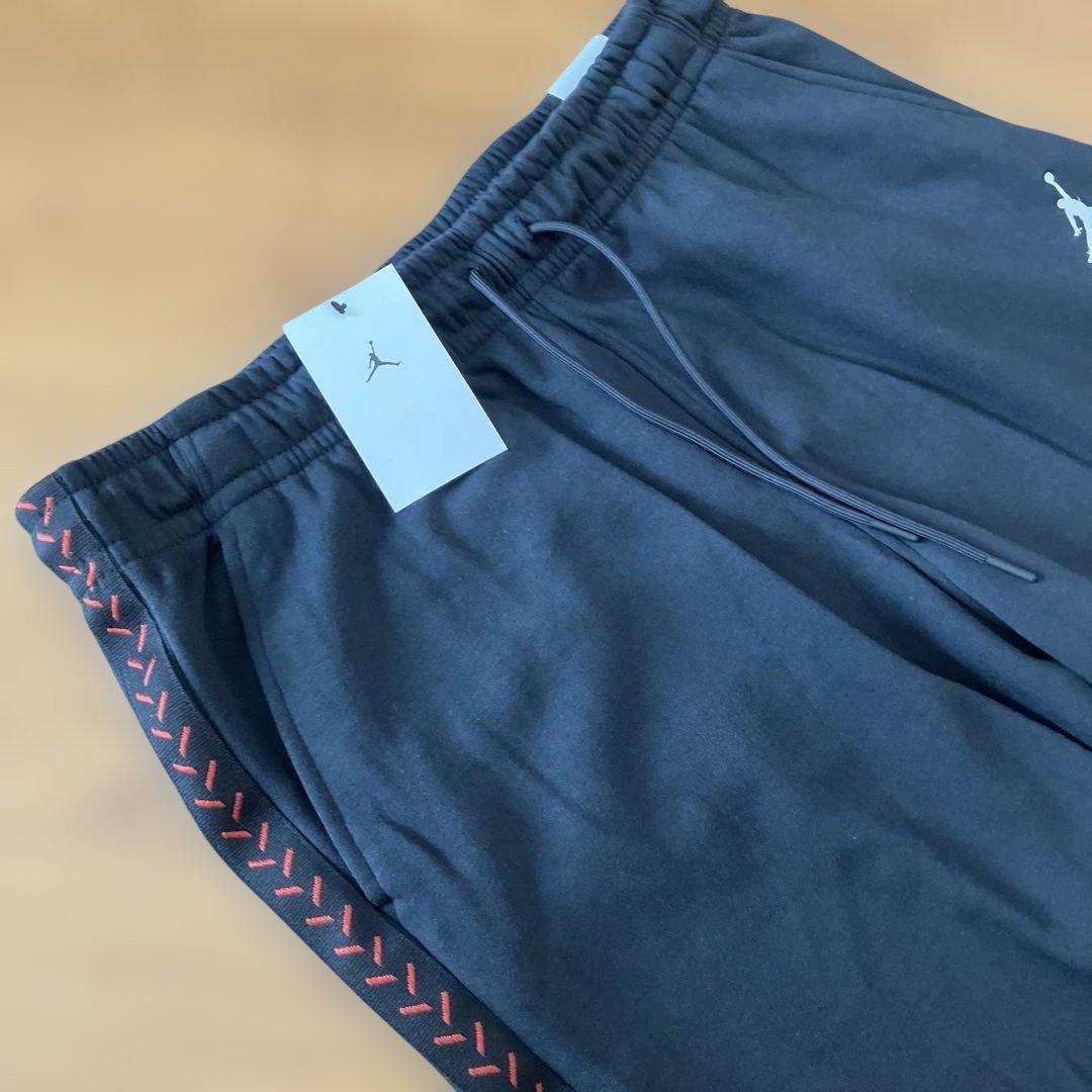 早い者勝ち！Jordan ブラック フーディーとパンツセット　Ｌ