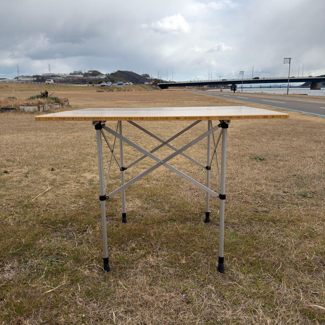  peak アジャスタブルF.ローテーブル竹【廃盤品】