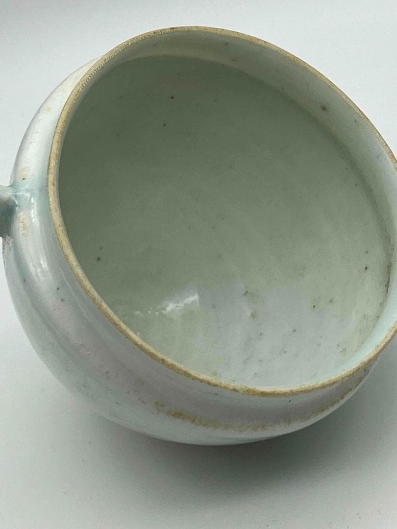 宋時代 湖田窯 鳥食罐　鳥餌壺　影青　茶道具　唐物　古物　中国骨董(F-96)