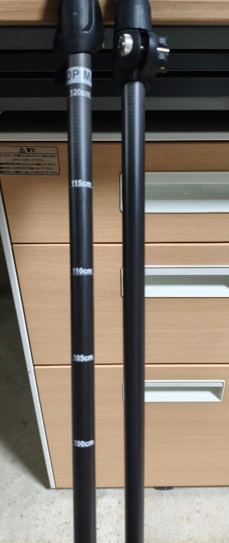 Rossignol 調整可能 スキー カーボンストック 新品 100-120cm