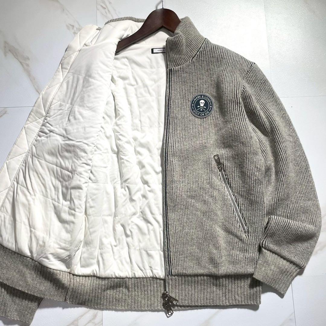 【希少 Lサイズ】MARK&LONA ドライバーズニット スカル ゴルフウェア