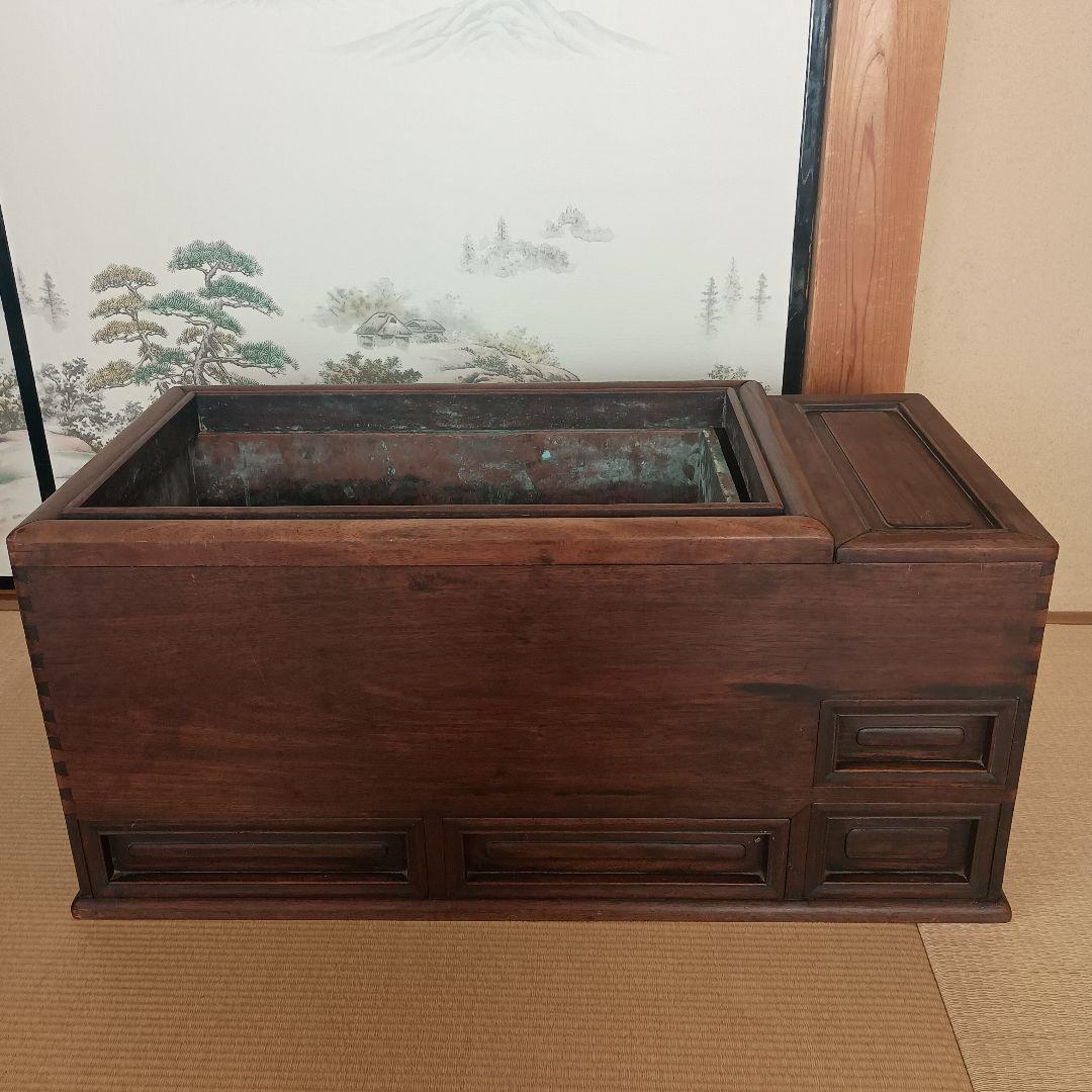 ★希少★ 関東火鉢 長方形 レトロ 骨董品 レア 送料込み