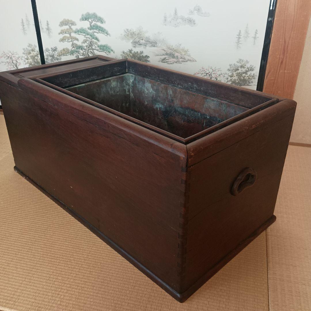 ★希少★ 関東火鉢 長方形 レトロ 骨董品 レア 送料込み