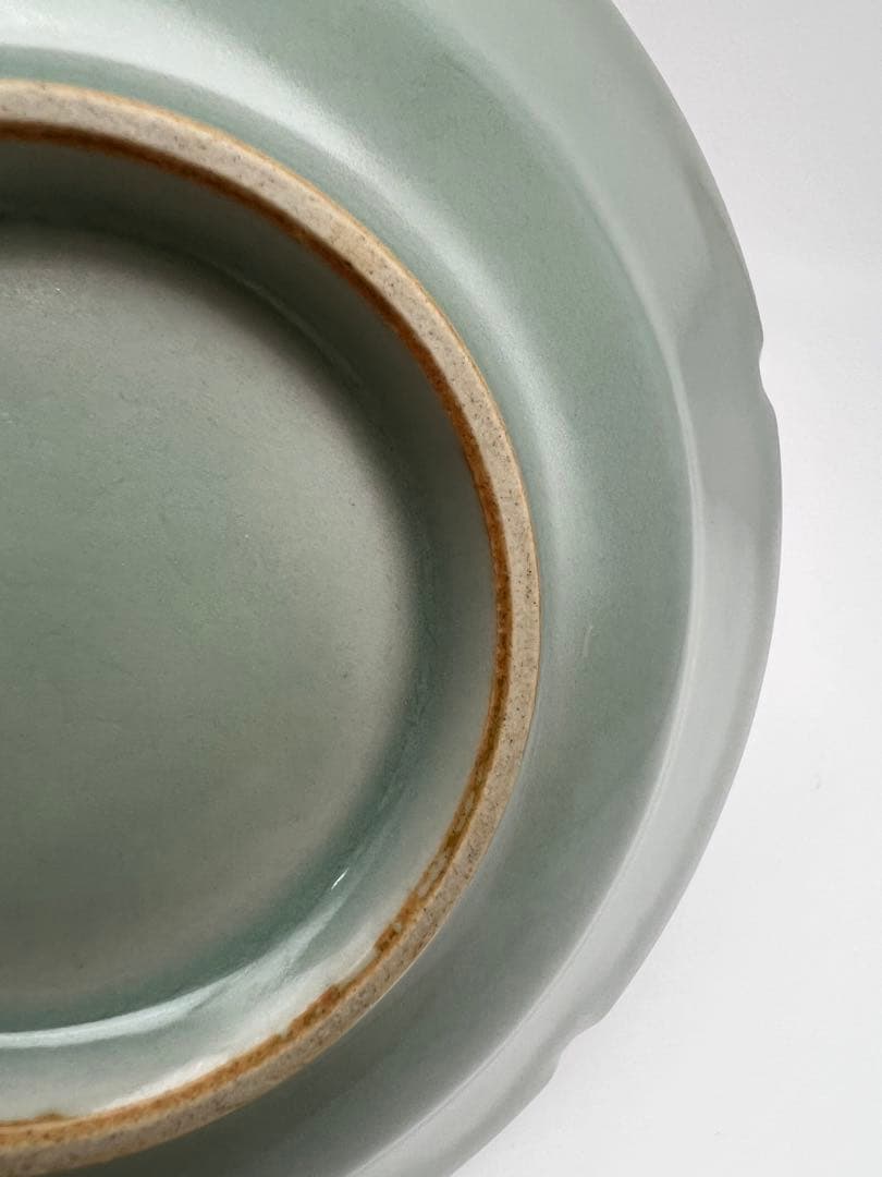 中国明清朝竜泉窯お皿　骨董　古美術　唐物コレクション　江戸アンティーク青磁