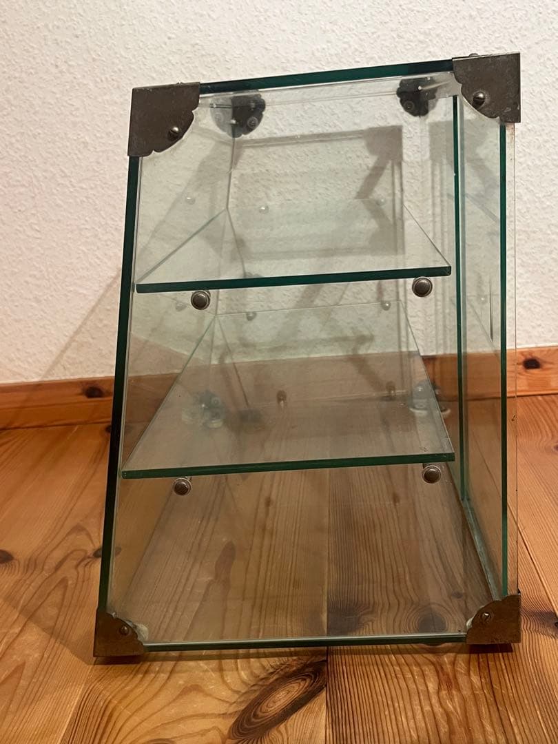 seven 昭和レトロ ガラスケース ショーケース 正面斜めガラス