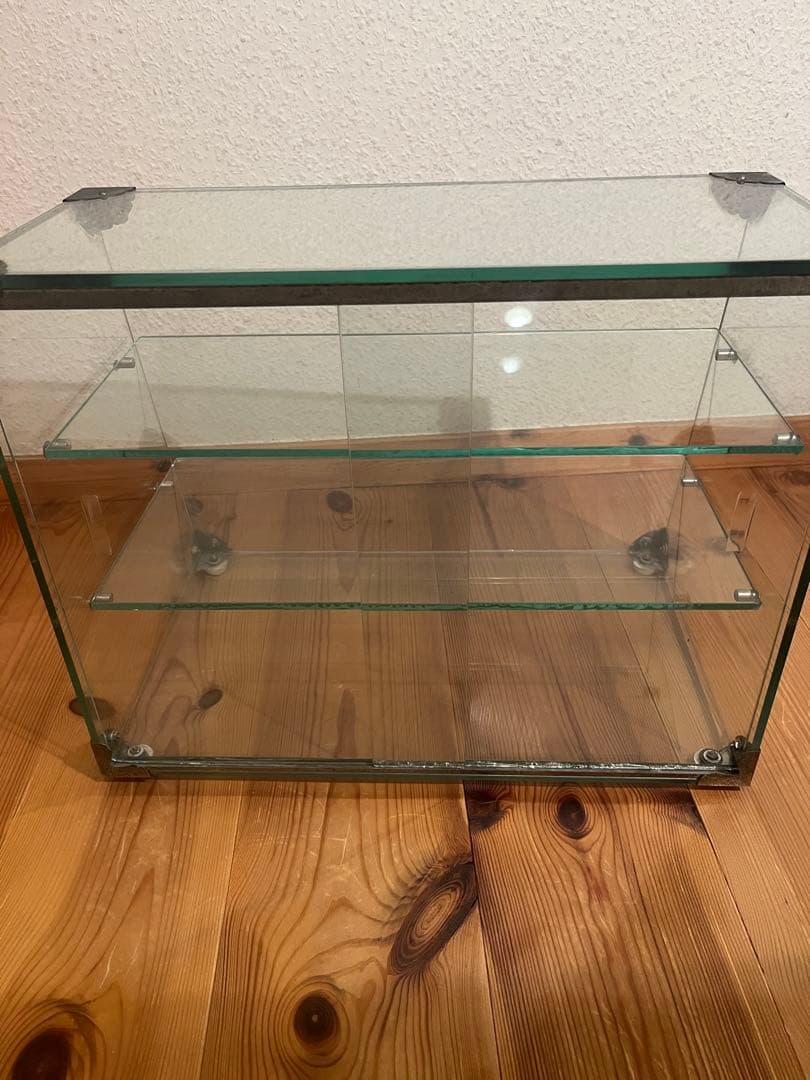 seven 昭和レトロ ガラスケース ショーケース 正面斜めガラス