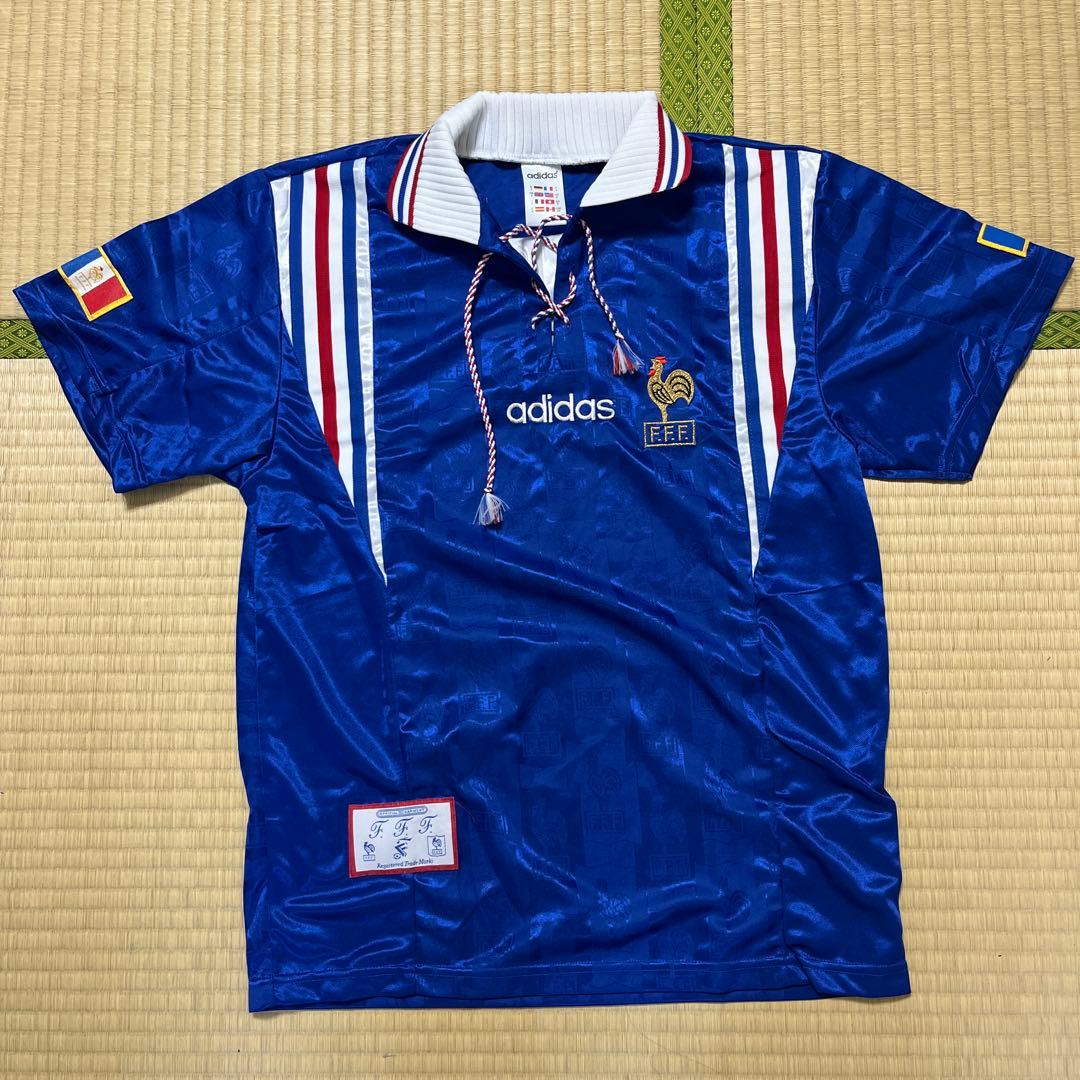 激レア　フランス代表チーム　サッカーユニフォーム　96年 adidas