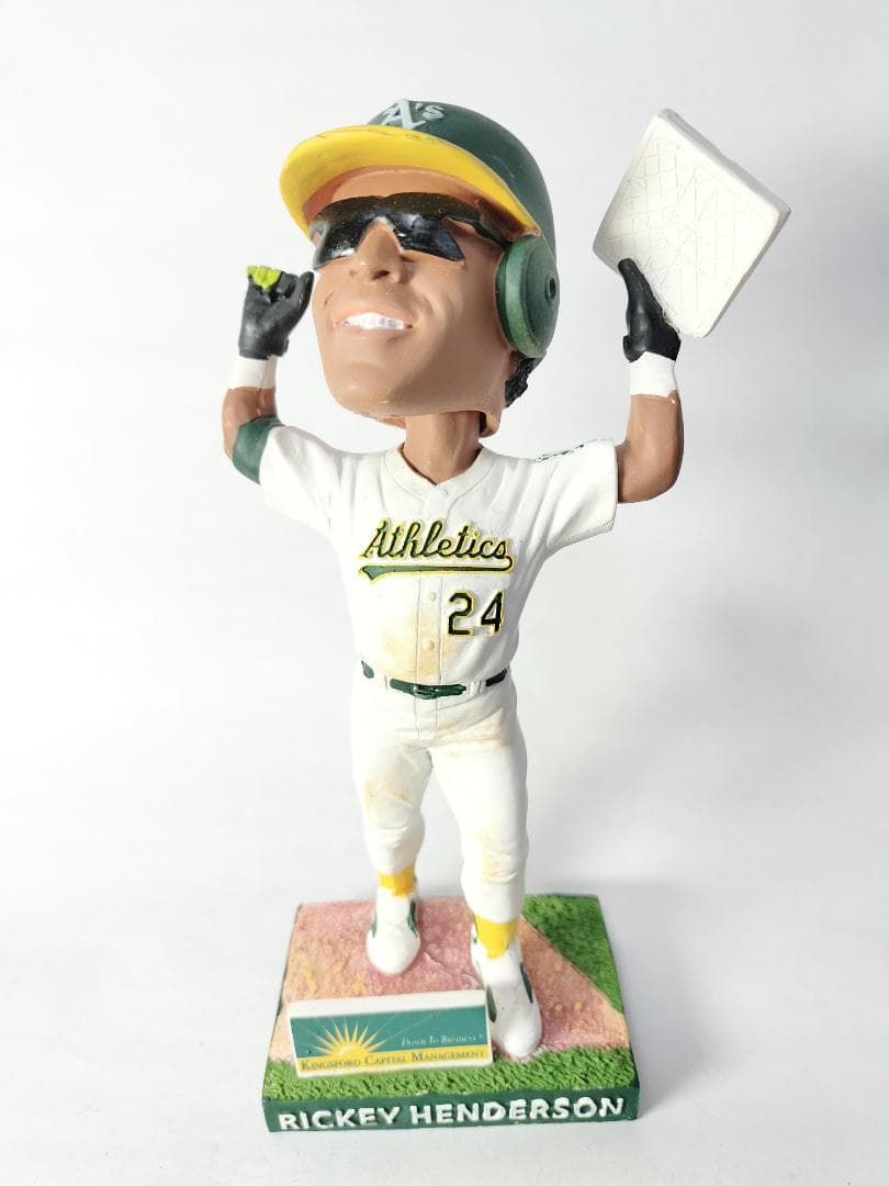 リッキー・ヘンダーソン／”野球殿堂” ボブルヘッド人形 (アスレチックス)