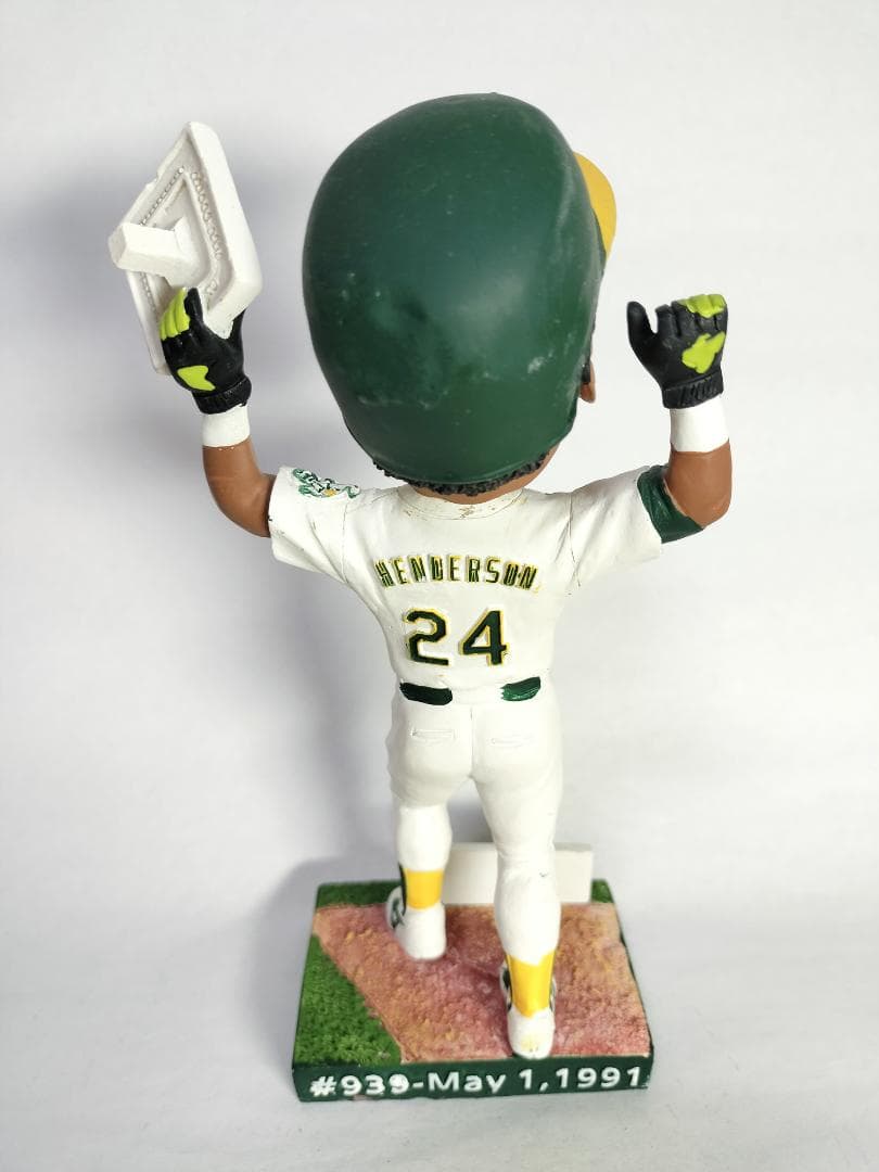 リッキー・ヘンダーソン／”野球殿堂” ボブルヘッド人形 (アスレチックス)
