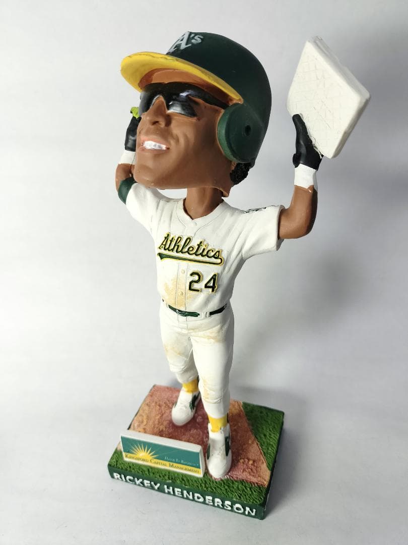 リッキー・ヘンダーソン／”野球殿堂” ボブルヘッド人形 (アスレチックス)