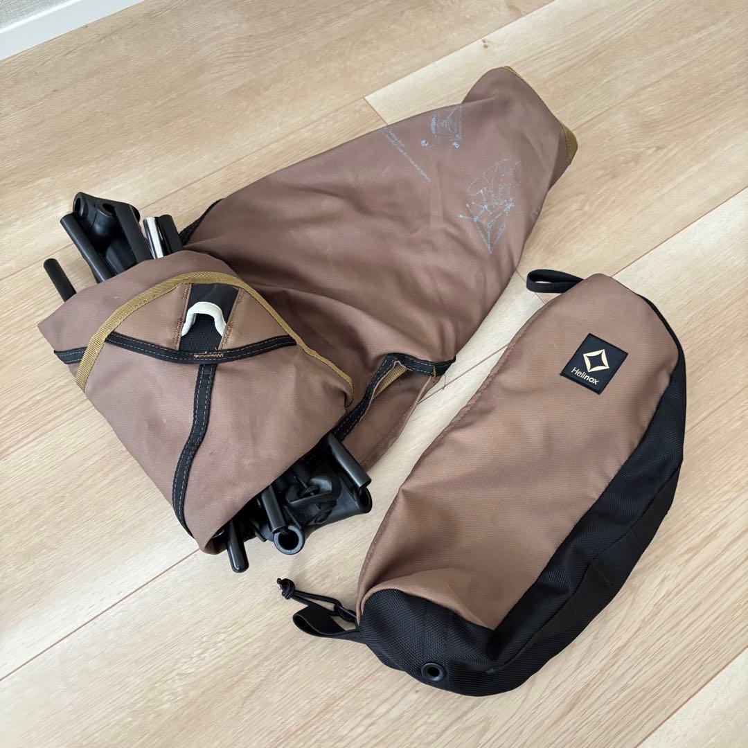 Helinox アウトドアチェア タクティカルチェア コヨーテ 収納袋付き