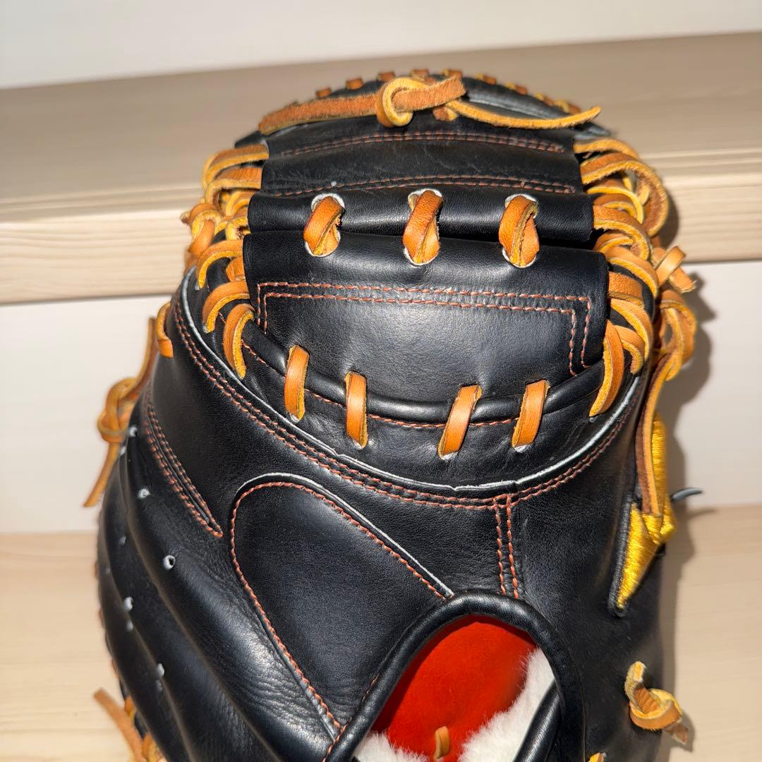 ★15日限定値下げ【ミズノプロ】一般軟式キャッチャーミット號 M-R型グラブ袋付