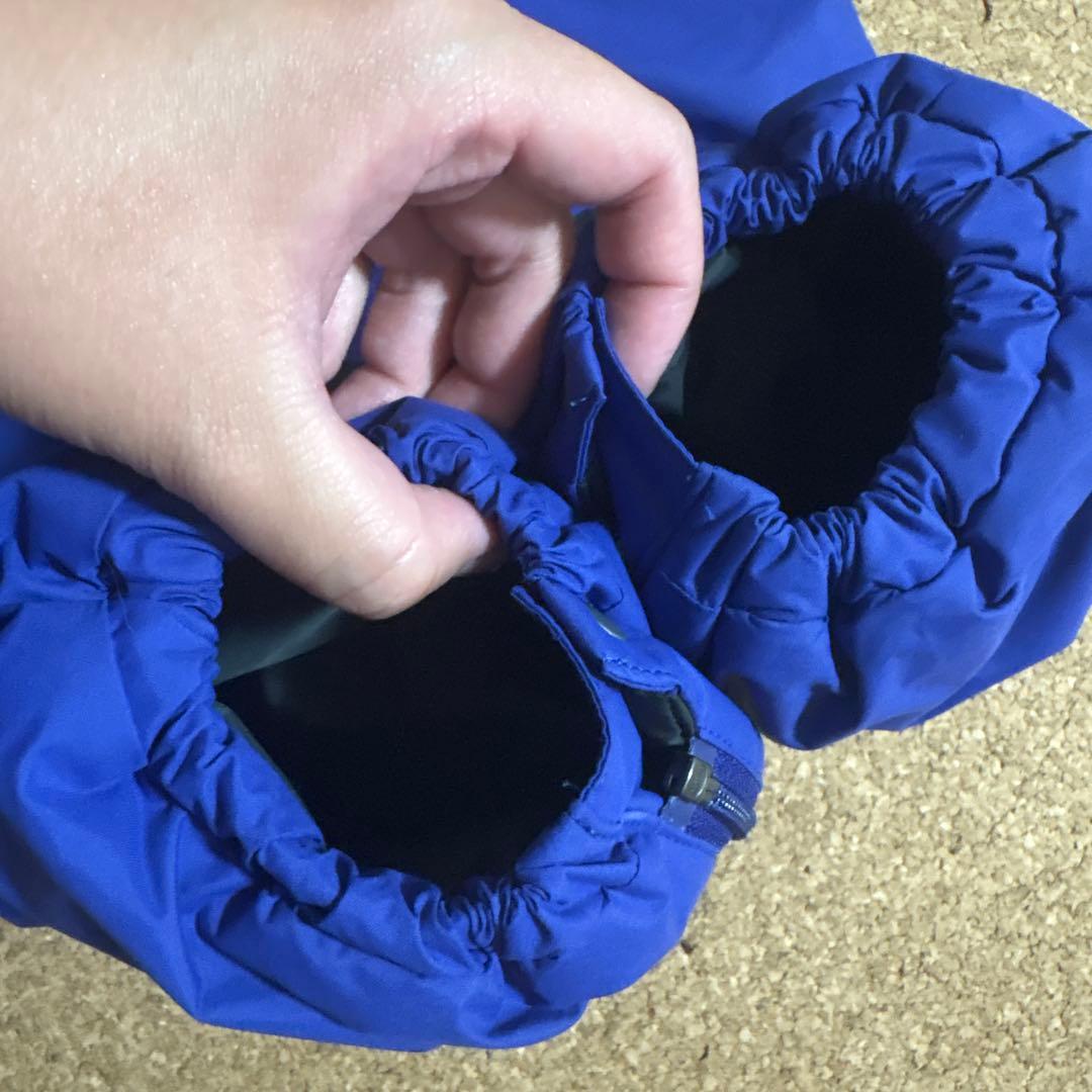 美品80cm THE NORTH FACE 子ども用スキーウェア 黒/青