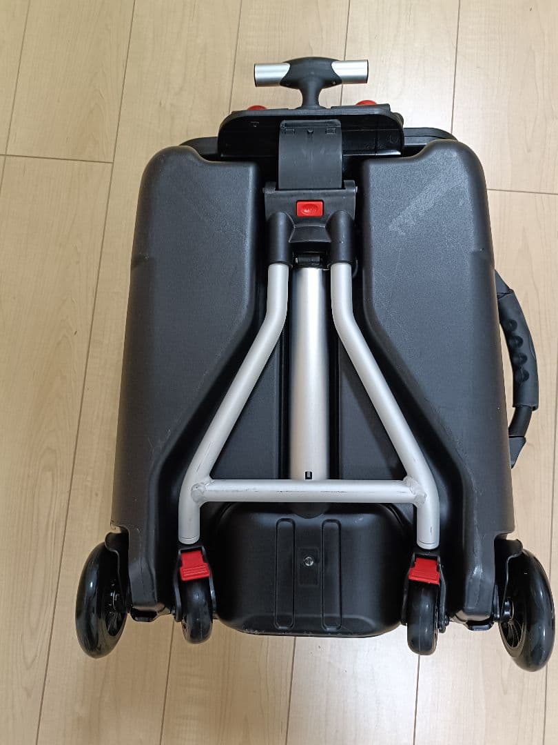 子供が乗れるキャリーカート ブラック