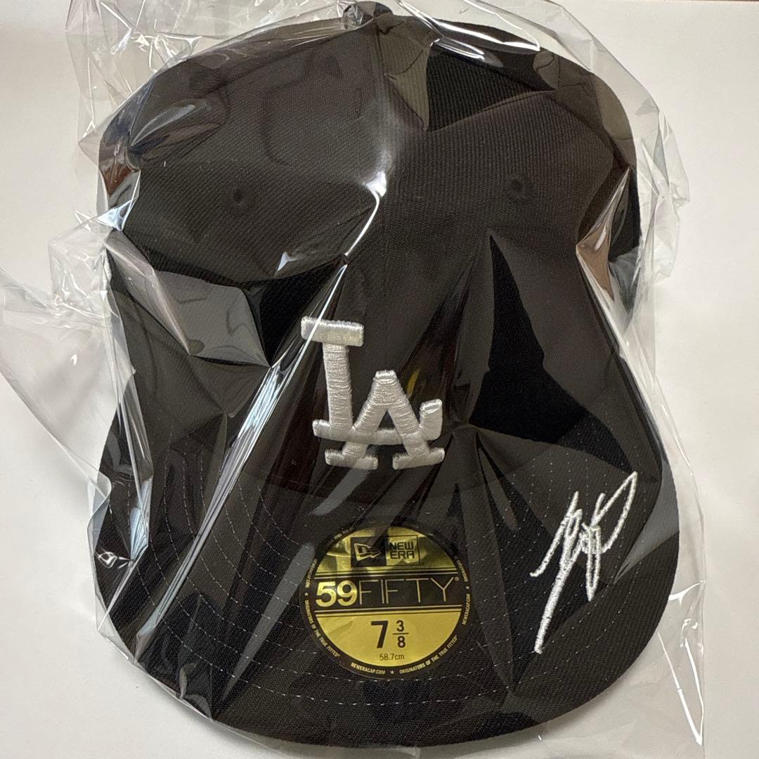 刺繍サイン付き　大谷翔平　ドジャース キャップ