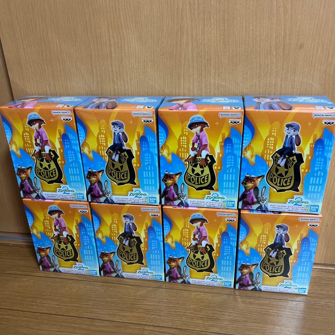 ズートピア2 モニタートップフィギュア　ジュディ　ニック　フィギュア　8個セット