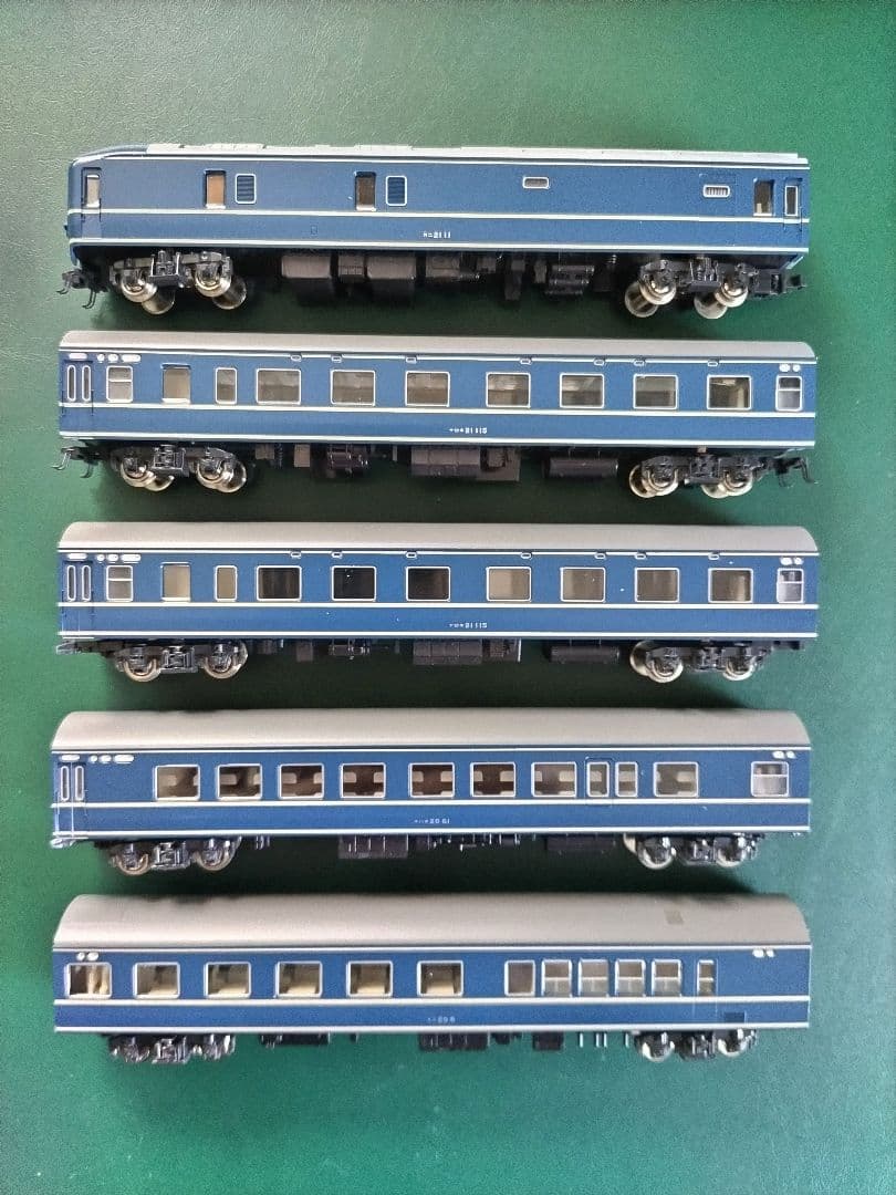 Nゲージ 20系寝台特急列車「ゆうづる号」昭和40年10月1日の編成 単品寄集め