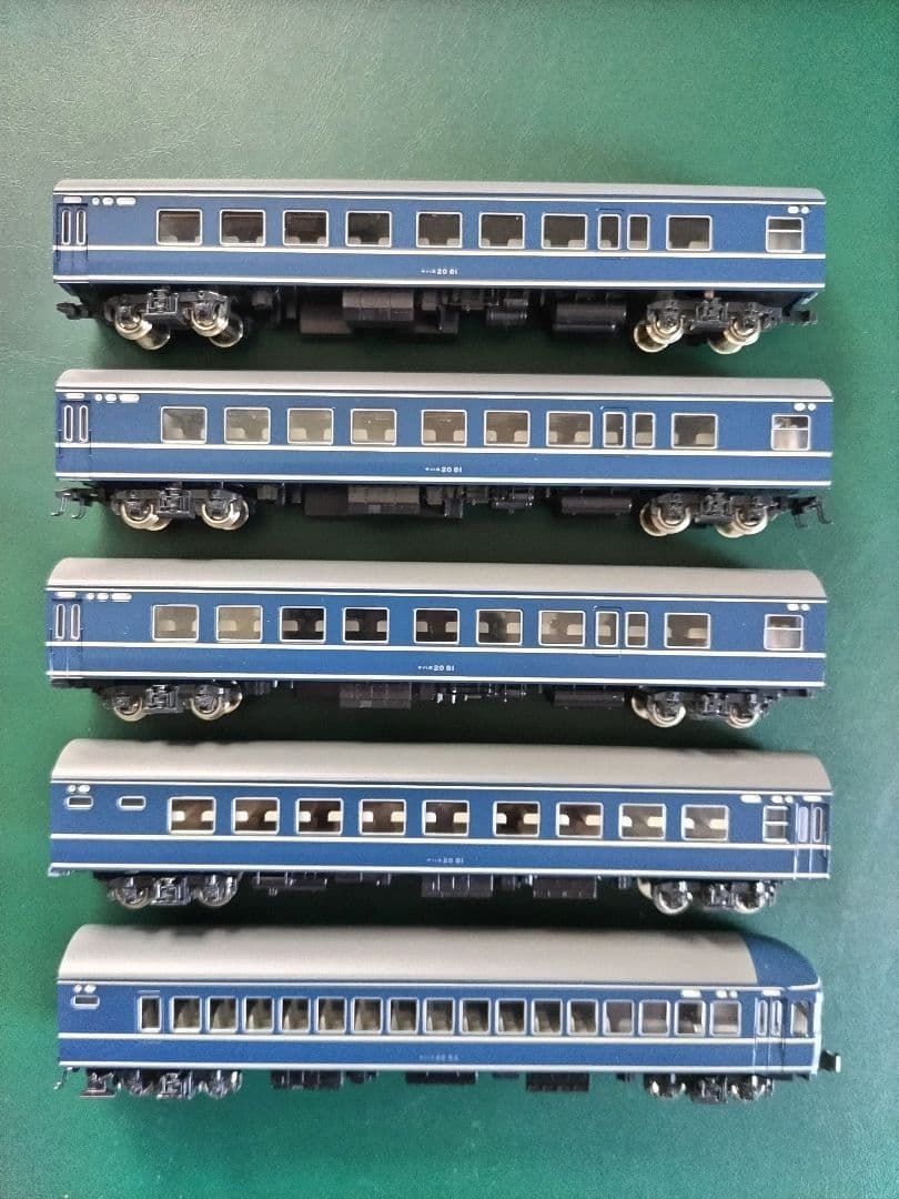 Nゲージ 20系寝台特急列車「ゆうづる号」昭和40年10月1日の編成 単品寄集め