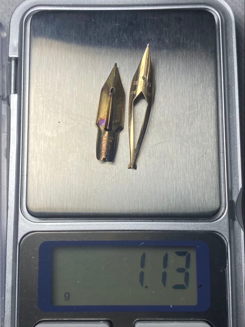 No.110 金無垢18K 0.37g 14k 1.13g 金 24K 純金