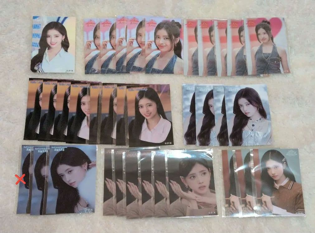 バラ売り⭕ NiziU オンラインくじ ステッカー フォトカ スリーブ チャーム