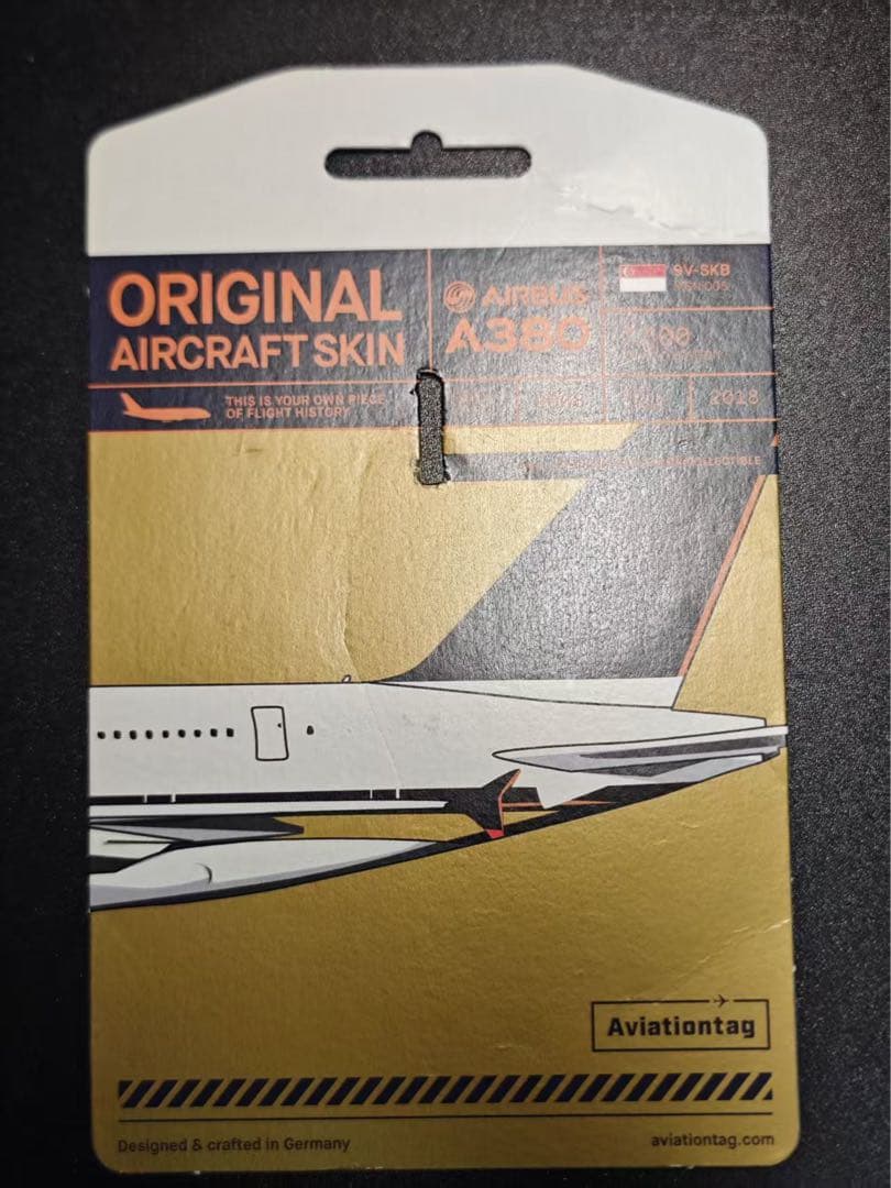 シンガポール航空 Aviationtag 9V-SKB A380-800