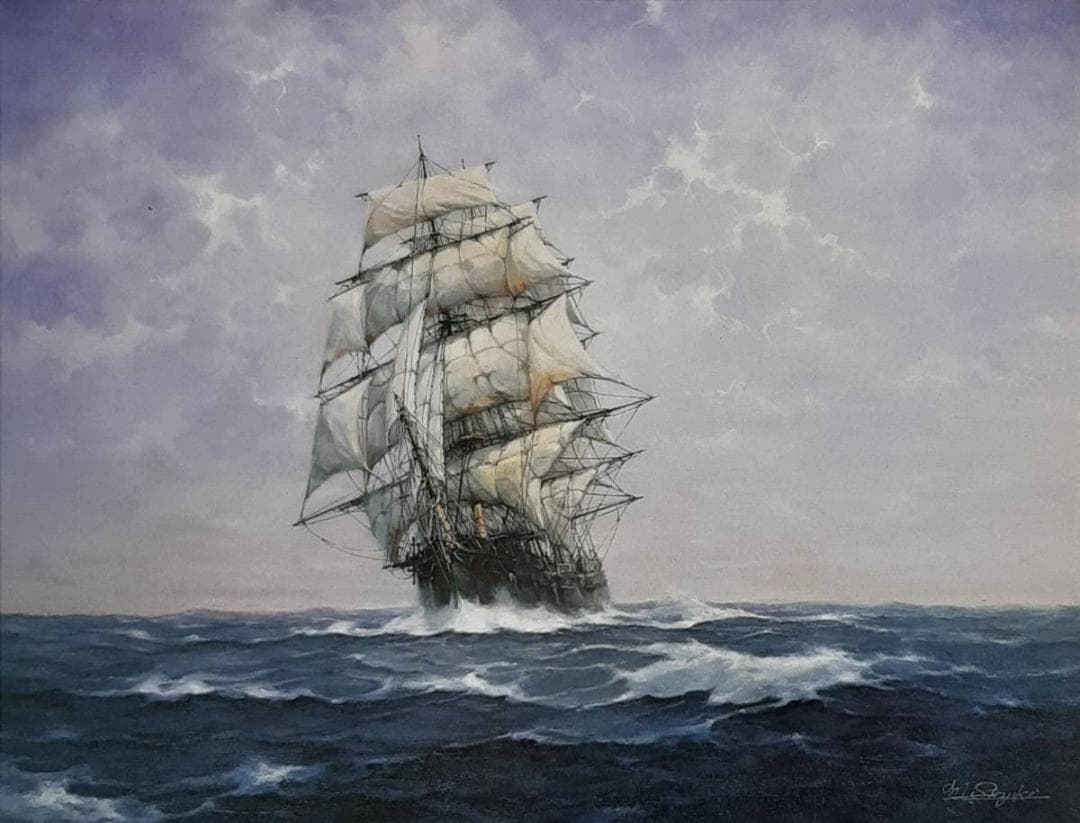 鈴木政輝、「風の旅人」、希少画集の額装画、四季、風景、人気作品