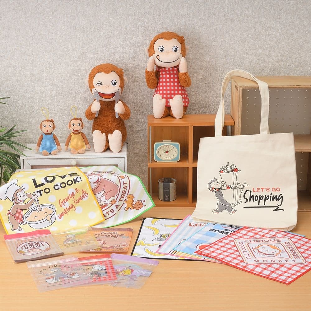 おさるのジョージ セガラッキーくじ フルコンプセット ぬいぐるみ バッグ