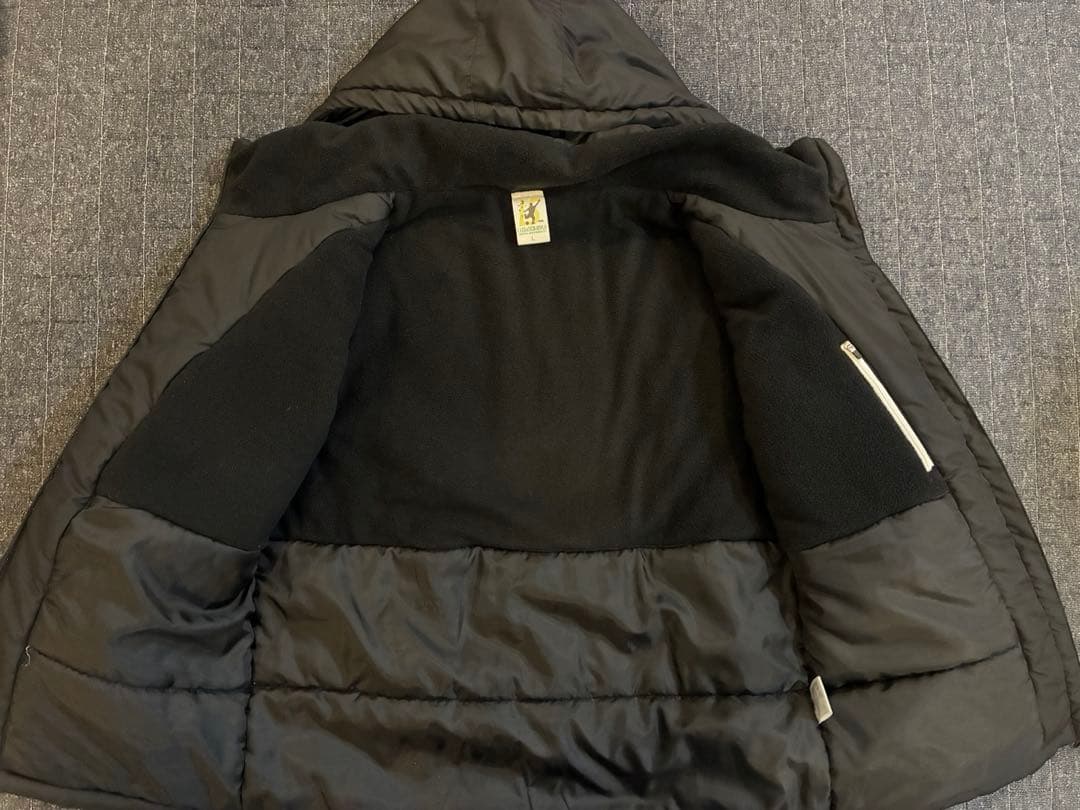 Luz e Sombra ルースインソブラ　中綿コート　ブラック　裏地フリース