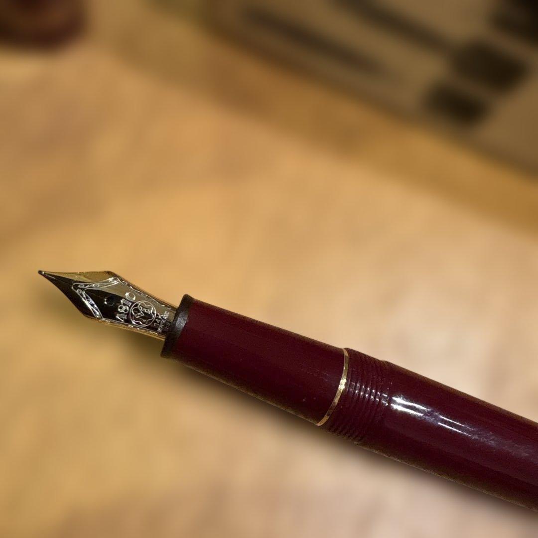 モンブラン マイスターシュテュック 145 クラシック 万年筆 ボルドー　14K