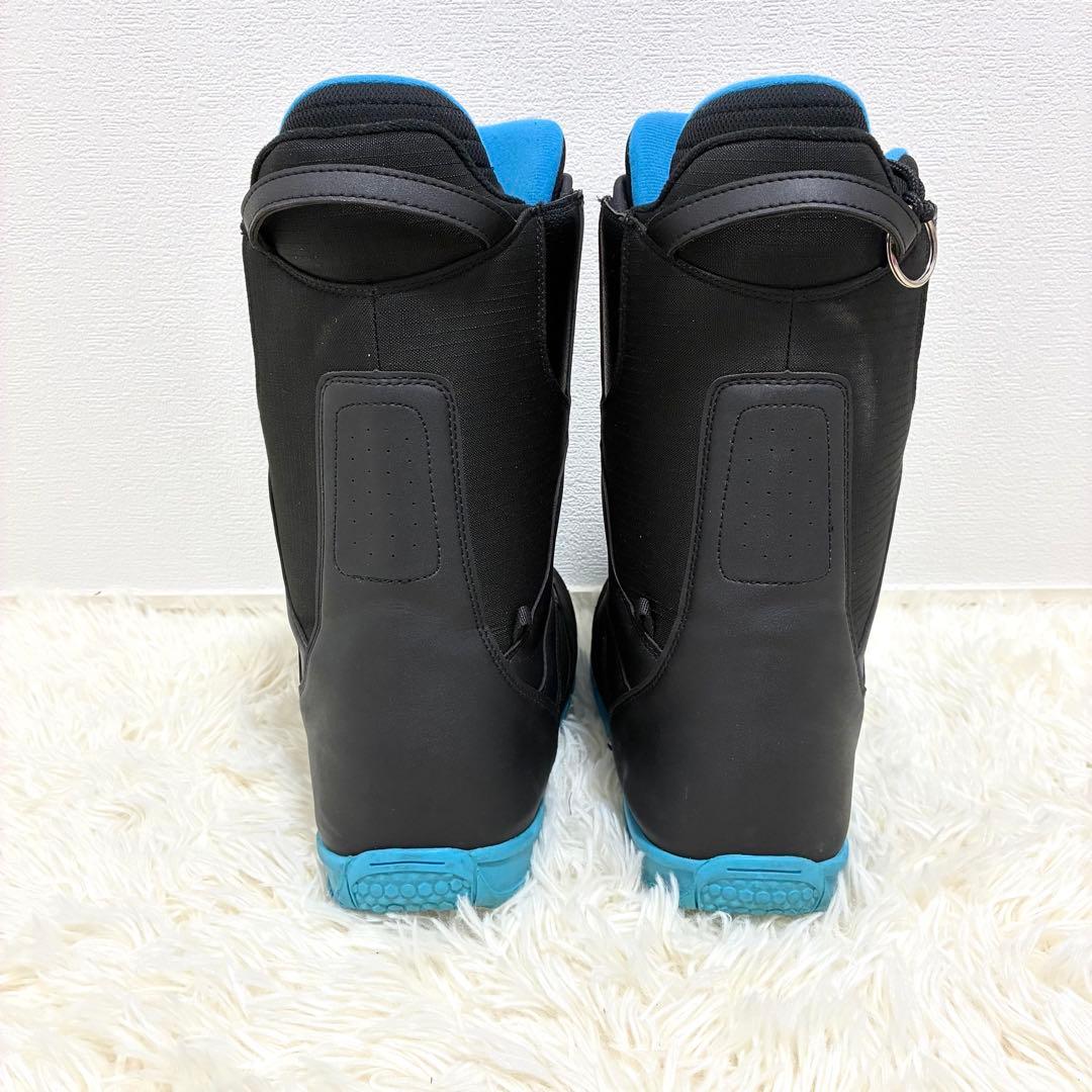 【美品】SLQ BOA スノーボードブーツ 黒×青 メンズ27.0/27.5