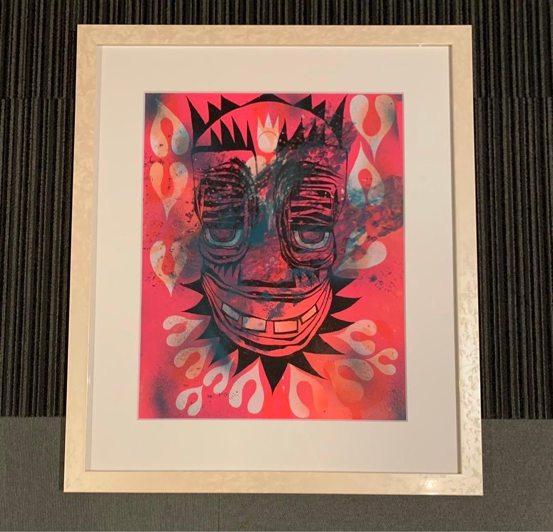 真作 PHIL FROST フィルフロスト 原画 supreme ステッカー 付