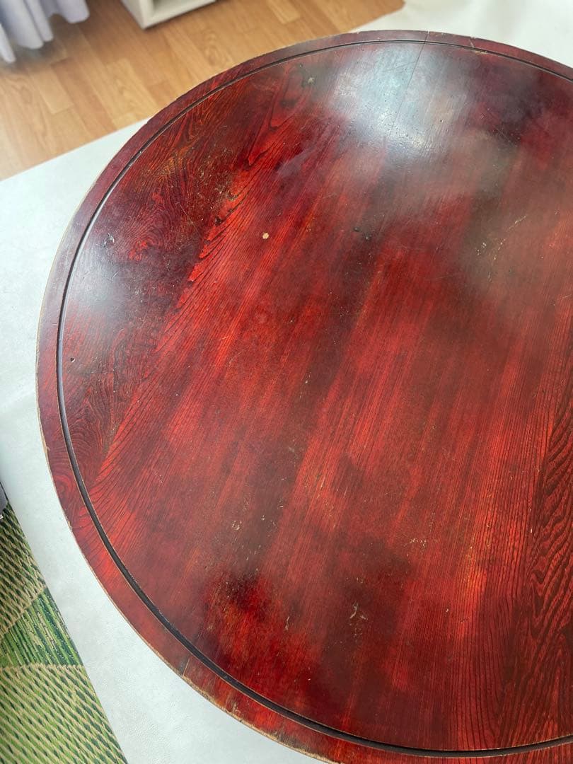 昭和の食卓 天然木 ちゃぶ台 丸テーブル 円卓 和を演出 直径 102.5㎝