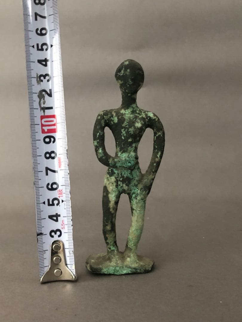 ギリシャ　ミコノス島　銅製　彫像