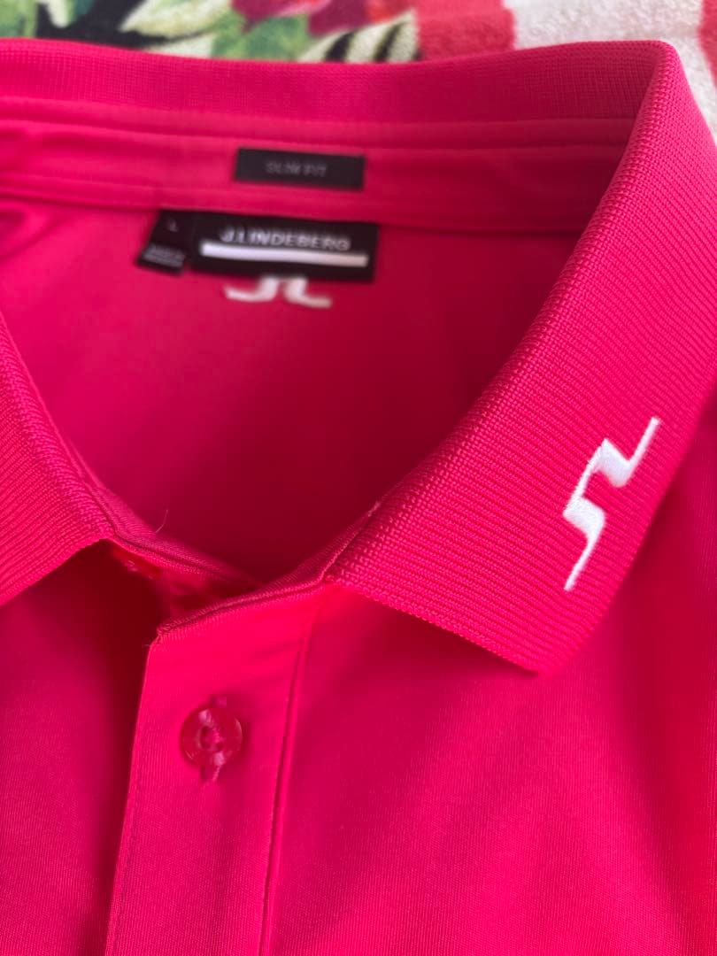 J.LINDEBERG 【2024限定ハワイアンピンクカラー】ポロシャツ