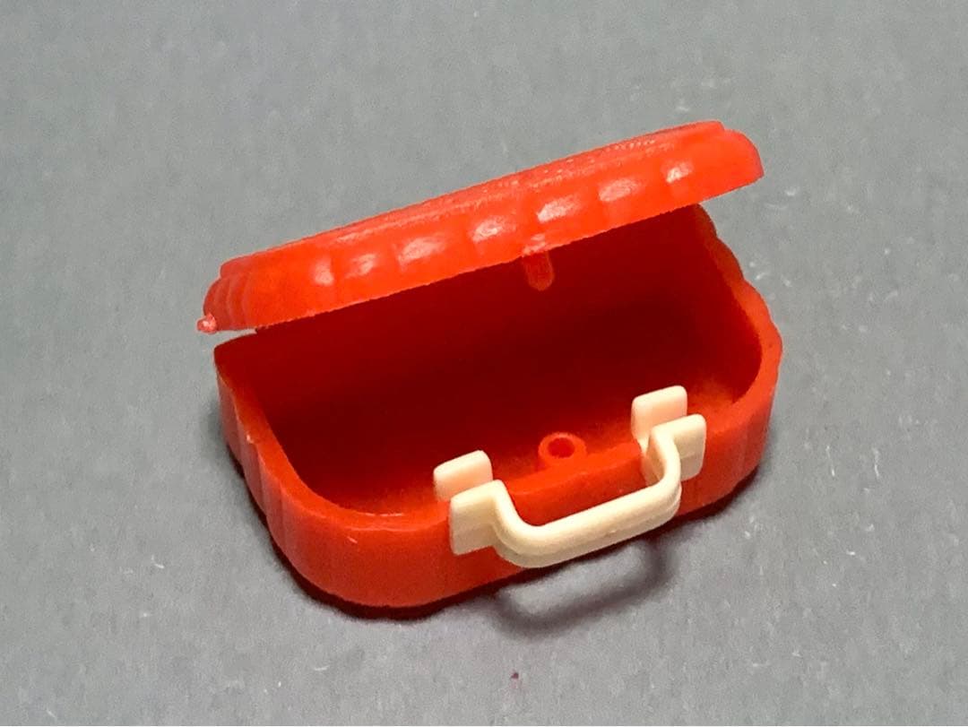 グリコ　おまけ　昭和　レトロ　ピクニックセット　赤