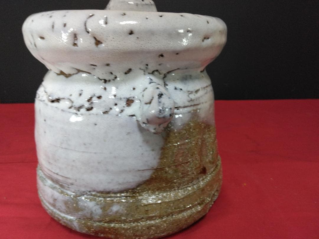 茶道具　萩焼 【　渋谷泥詩　　水指　】