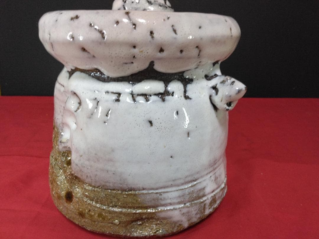 茶道具　萩焼 【　渋谷泥詩　　水指　】