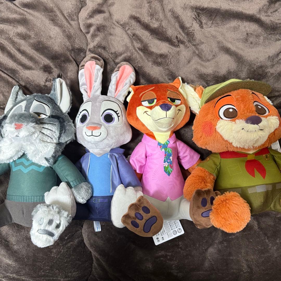 ズートピア2 Lぬいぐるみ ニック ジュディ パウバート チャイルドフッド
