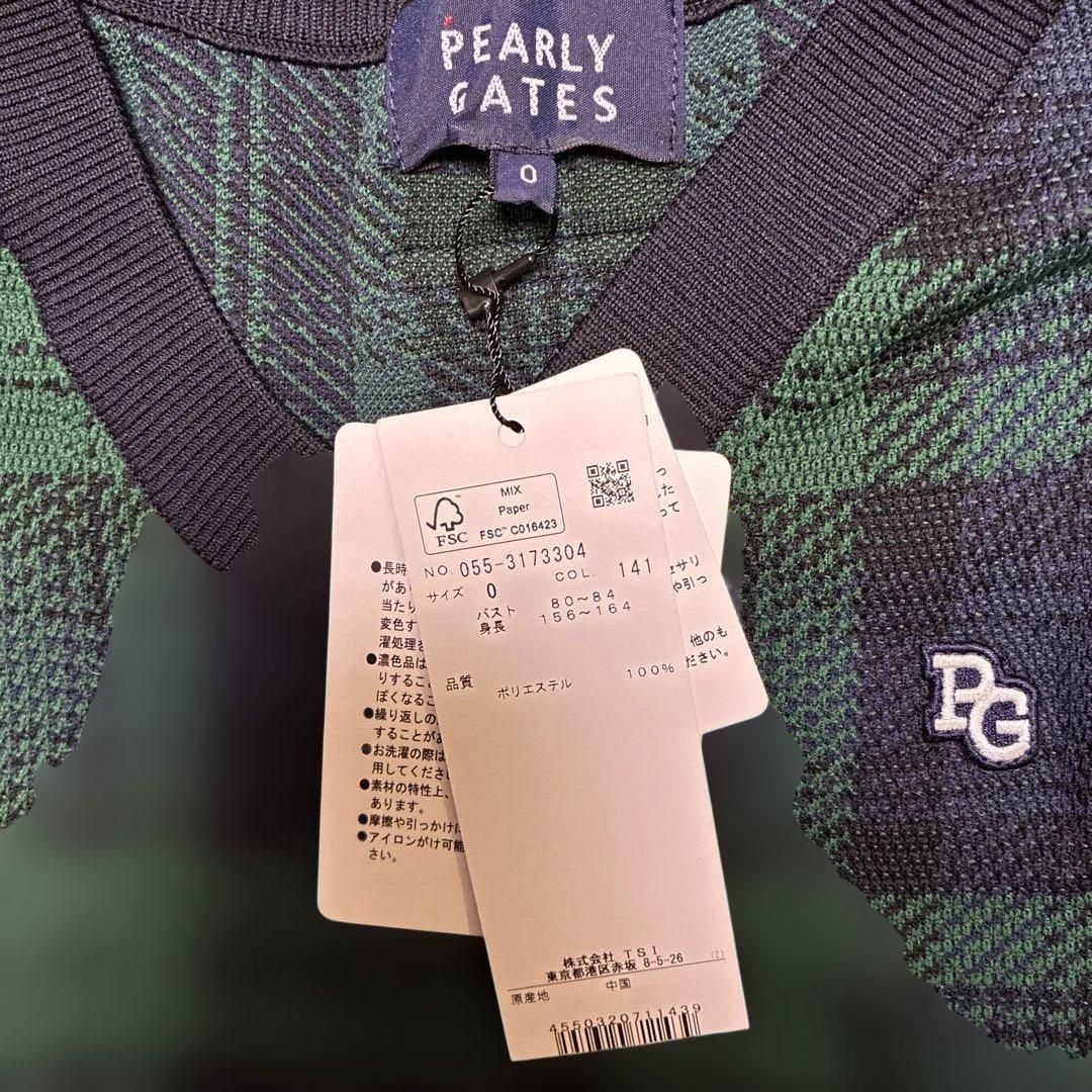 タグ付き新品　パーリーゲイツ　レディース Vネックニットベスト