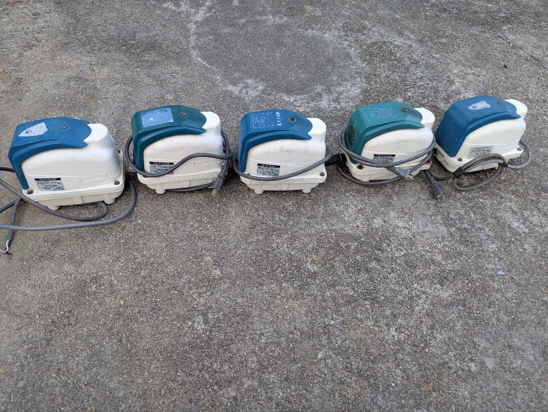 ジャンク①5台セット　 エアーポンプ テクノ高槻 XP-80 風量80L/min