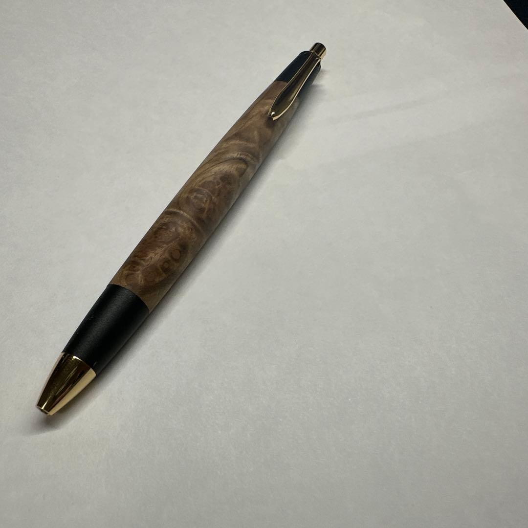 ボナンペン　マーブルウッド　アルミボールペン