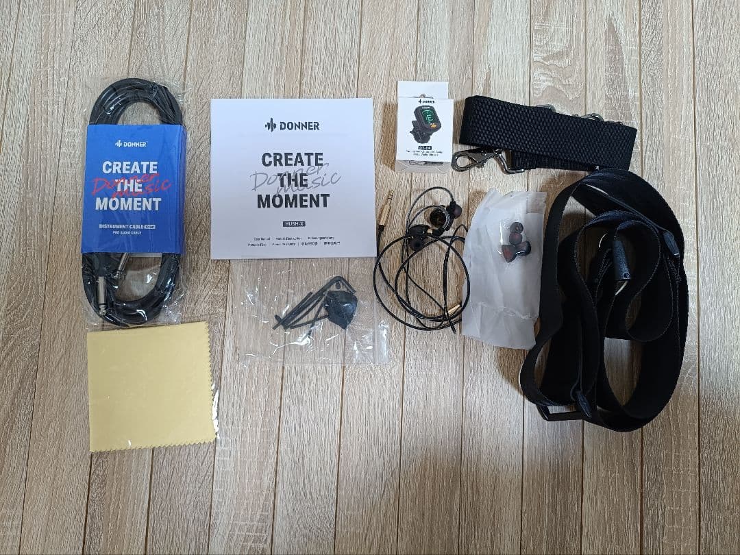 Donner HUSH-X エレキギター(ナチュラル)