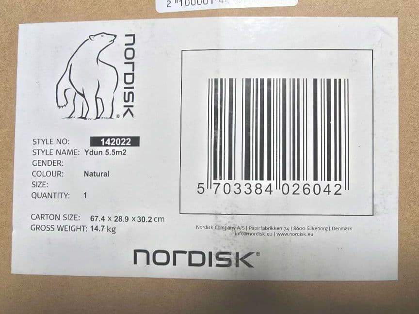 NORDISK ノルディスク Ydun ユドゥン 5.5 ナチュラル