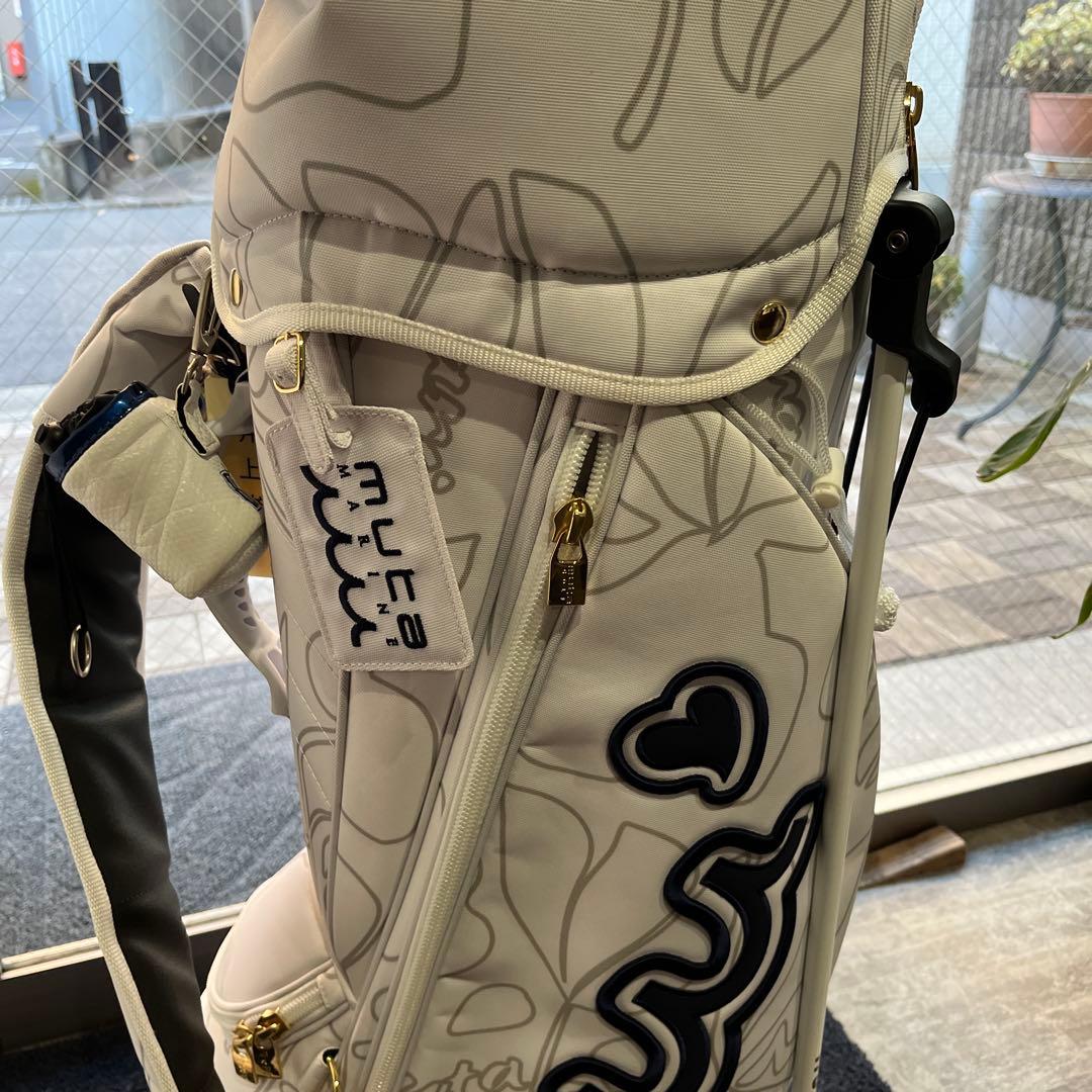 ムータマリン ゴルフバッグ ホワイト