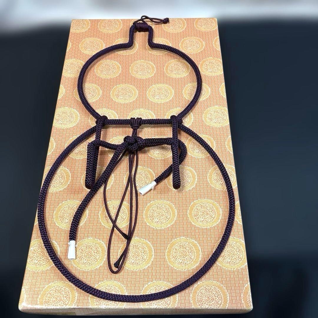 瓢扇掛 朱 紫 油運 ツノ お茶道具 2つセット 扇子かけ 壁掛け