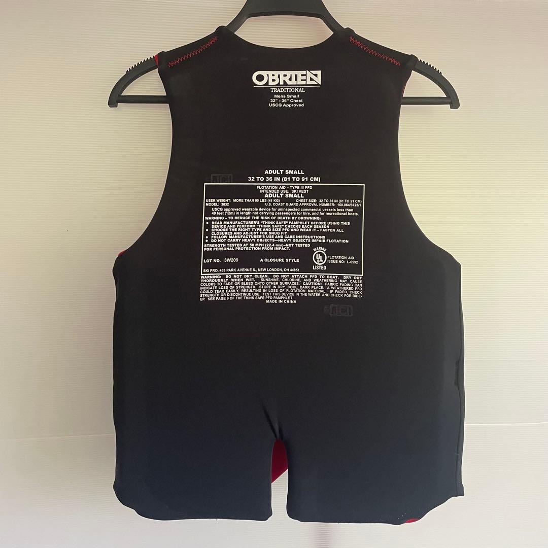 OBRIEN オブライエン ライフジャケット Men's Sサイズ。