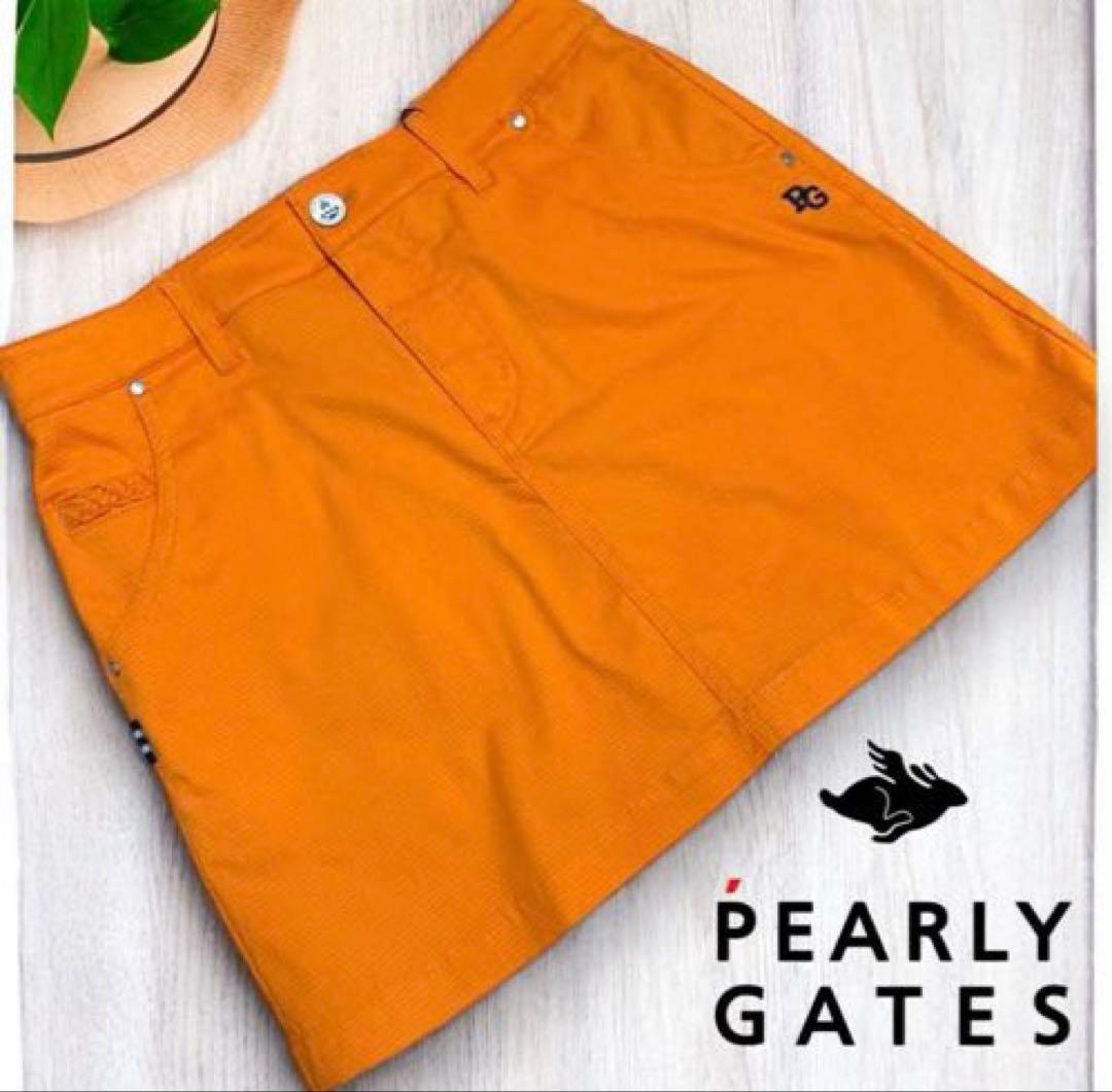 PEARLY GATES❣️EXストレッチスカート 新品正規品 オレンジ