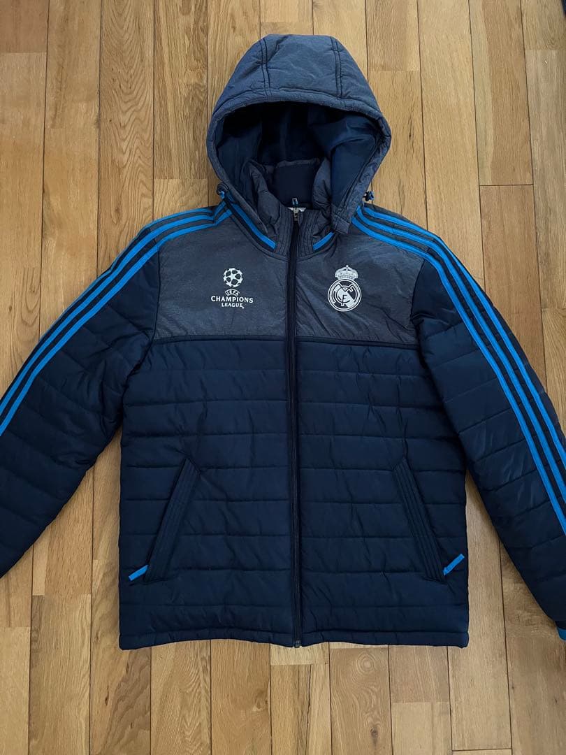 Real Madrid adidas ベンチコート ネイビー