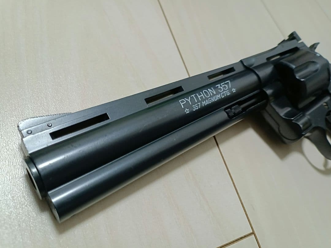 【中古品】東京マルイ ガスリボルバー「コルトパイソン」6インチ ２丁セット